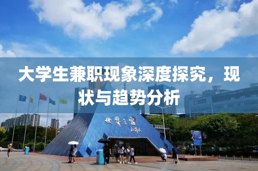 大学生兼职现象深度探究，现状与趋势分析